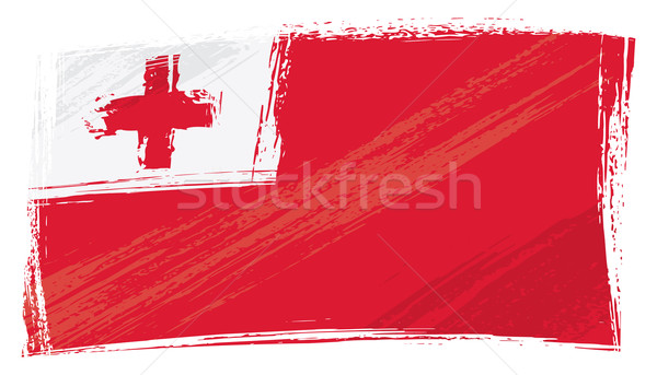 Stock photo: Grunge Tonga flag