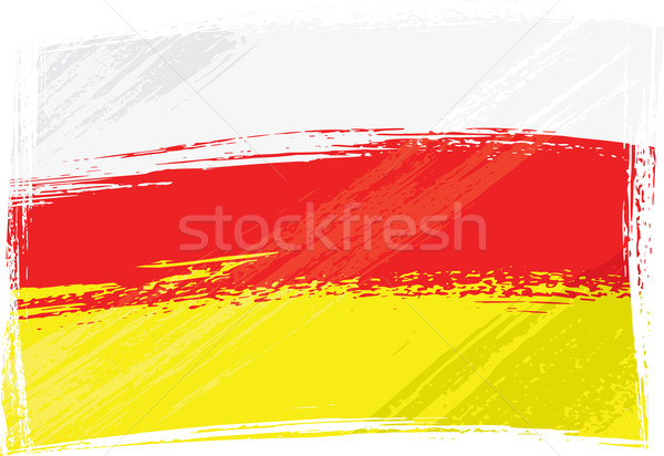 Grunge North and South Ossetia flag Stock photo © oxygen64