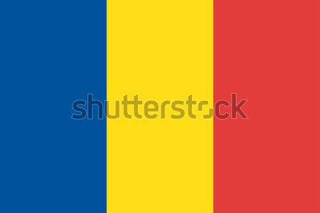 Chade bandeira vetor república Foto stock © oxygen64