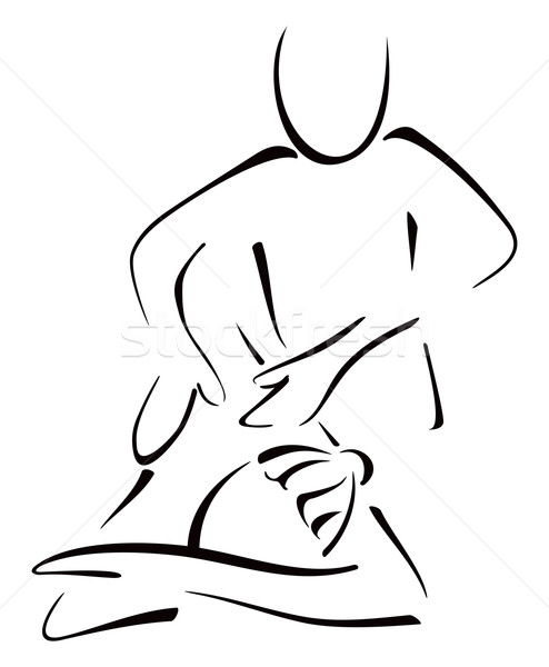 массаж женщину назад Spa салона рук Сток-фото © oxygen64