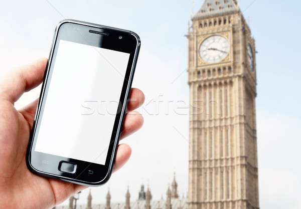 стороны смартфон Лондон экране Сток-фото © pab_map