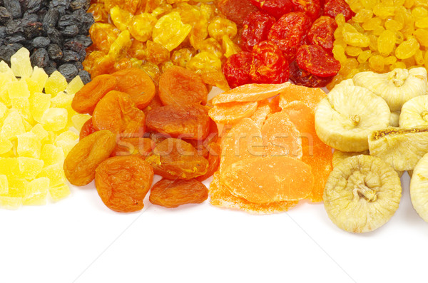 Foto stock: Secas · frutas · coleção · branco · comida