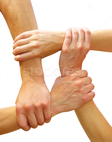 linked hands Stock photo © Pakhnyushchyy