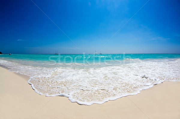 ストックフォト: 熱帯 · 海 · ビーチ · 美しい · 水 · 太陽