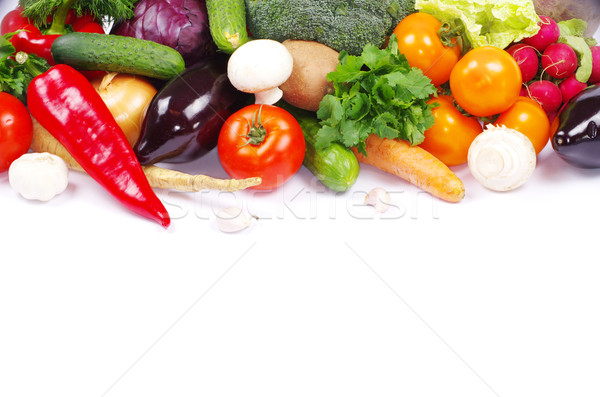 Warzyw świeże warzywa biały zdrowia kuchnia czerwony Zdjęcia stock © Pakhnyushchyy