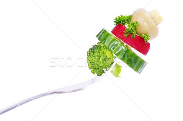 food on a fork  Stock photo © Pakhnyushchyy