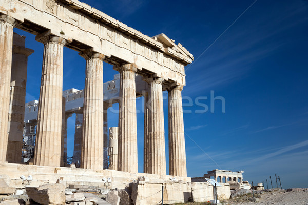 Partenon Acrópole Atenas Grécia antigo templo Foto stock © Pakhnyushchyy