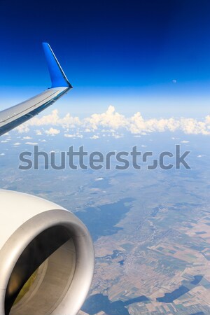 Nori Blue Sky cer peisaj vară albastru Imagine de stoc © Pakhnyushchyy