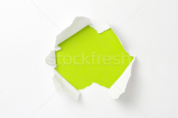 Zerrissenes Papier Raum Wand abstrakten Zeichen schwarz Stock foto © Pakhnyushchyy