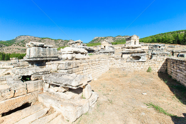 Antica rovine costruzione arte viaggio pietra Foto d'archivio © Pakhnyushchyy