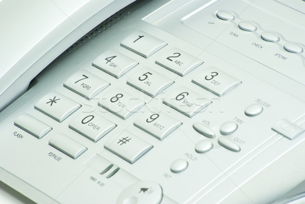 Telefon numerikus billentyűzet szürke közelkép számítógép telefon Stock fotó © Pakhnyushchyy