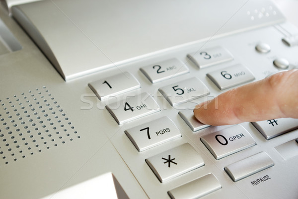 finger with  keypad Stock photo © Pakhnyushchyy