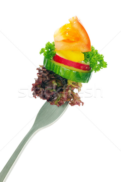 food on a fork  Stock photo © Pakhnyushchyy