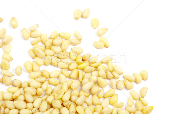соснового орехи изолированный белый продовольствие фон Сток-фото © Pakhnyushchyy