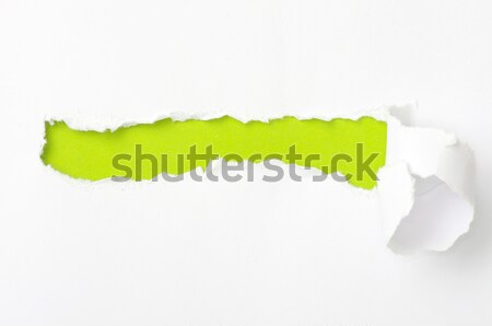 рваной бумаги пространстве стены аннотация знак черный Сток-фото © Pakhnyushchyy