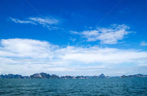 пород морем Таиланд небе облака пейзаж Сток-фото © Pakhnyushchyy