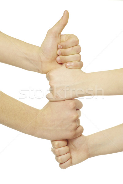  clenched fists Stock photo © Pakhnyushchyy