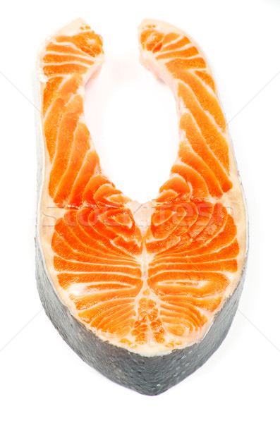 Stock photo: salmon steak 