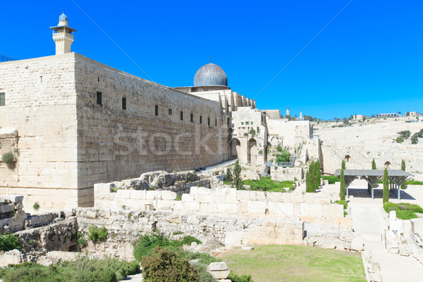 Ancient ruins in the center of Jerusalem, Israel Stock photo © Pakhnyushchyy