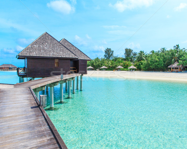 Stock photo:  beach with Maldives