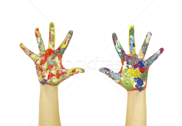 hands painted  Stock photo © Pakhnyushchyy