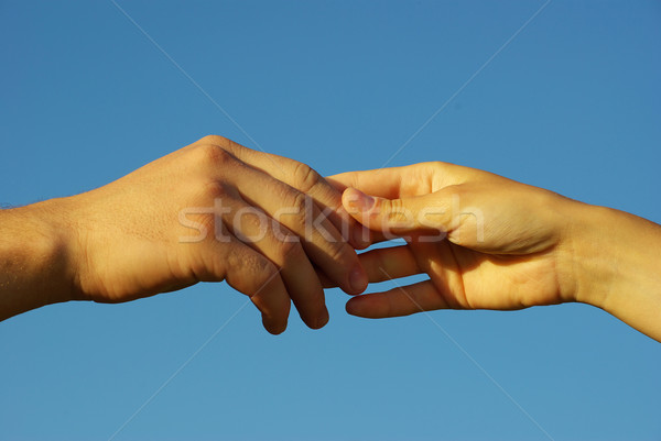 hand in a hand Stock photo © Pakhnyushchyy