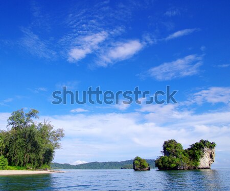 Tenger Krabi kövek víz tájkép óceán Stock fotó © Pakhnyushchyy