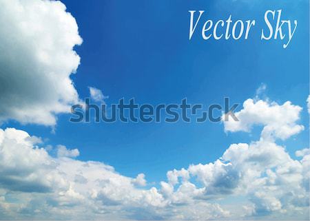 Ciel bleu nuages soleil beauté espace Skyline [[stock_photo]] © Pakhnyushchyy