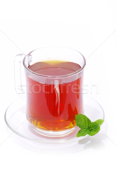 Chá folha de verde beber Foto stock © Pakhnyushchyy