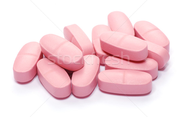 Tabletták antibiotikum izolált fehér gyógyszer gyógyszertár Stock fotó © Pakhnyushchyy