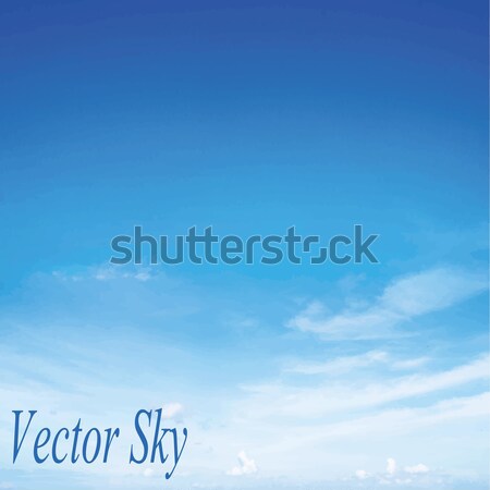 Fehér bolyhos felhők szivárvány kék ég égbolt Stock fotó © Pakhnyushchyy