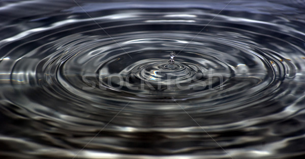 Drop transparant water regen Blauw snelheid Stockfoto © Pakhnyushchyy