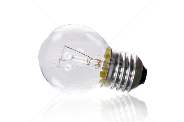Elettrici lampadina bianco vetro lampada potere Foto d'archivio © Pakhnyushchyy