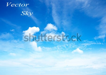 Ciel bleu nuages soleil beauté espace Skyline [[stock_photo]] © Pakhnyushchyy