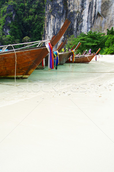  longtail boats, Andaman Sea Stock photo © Pakhnyushchyy