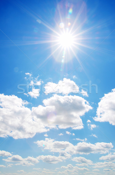 Ciel bleu nuages soleil beauté espace Skyline [[stock_photo]] © Pakhnyushchyy