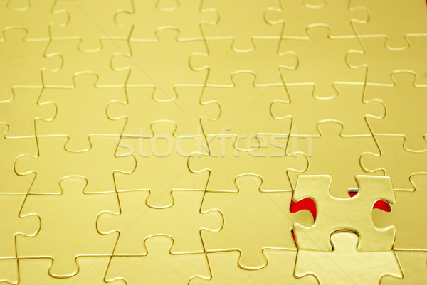 gold puzzles Stock photo © Pakhnyushchyy