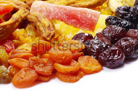 Foto stock: Secas · frutas · coleção · branco · fruto