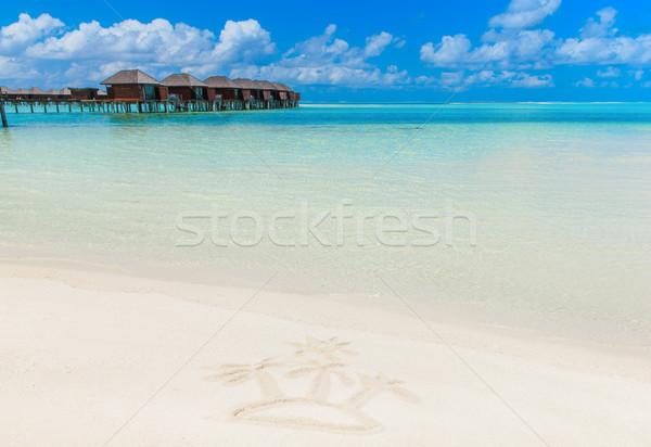 ストックフォト: ビーチ · 水 · 空 · 自然 · 海 · 夏