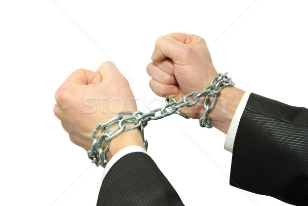 hands in chains Stock photo © Pakhnyushchyy