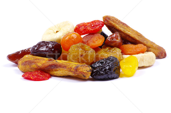 Foto stock: Secas · frutas · coleção · branco · comida