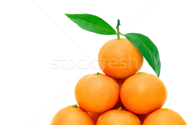 Mandarina aislado blanco frutas naranja vida Foto stock © Pakhnyushchyy