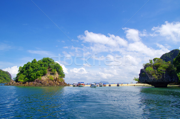 Tenger sziget Krabi víz tájkép óceán Stock fotó © Pakhnyushchyy