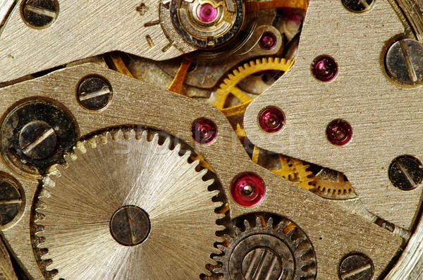 Relógio mecanismo velho metal industrial Foto stock © Pakhnyushchyy