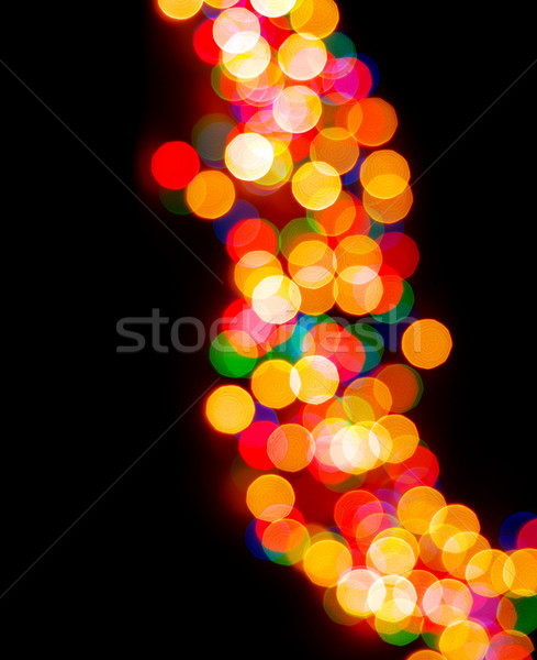 Weihnachten Lichter abstrakten Ball rot vorliegenden Stock foto © Pakhnyushchyy