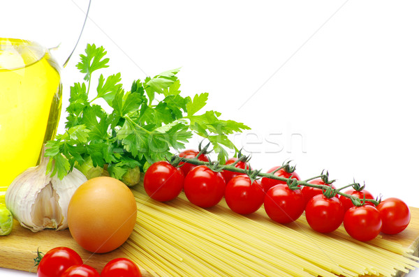 pasta with tomatoes Stock photo © Pakhnyushchyy
