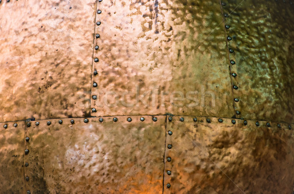 Bronze Metall Metall Textur groß Details abstrakten Stock foto © Pakhnyushchyy