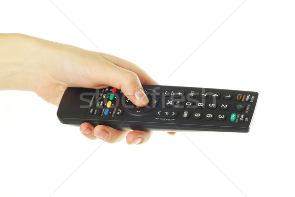 remote control in hand  Stock photo © Pakhnyushchyy