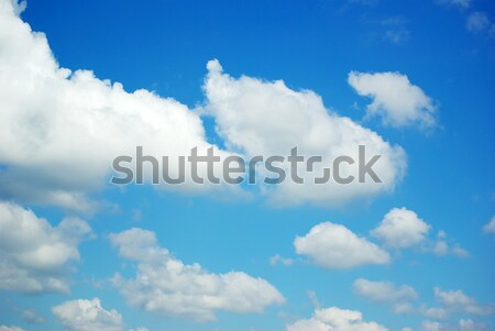 Cielo blu coperto bianco nubi cielo sole Foto d'archivio © Pakhnyushchyy