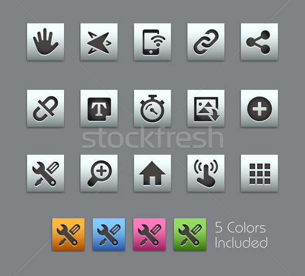 System Icons Interface -- Satinbox Series Stock photo © Palsur